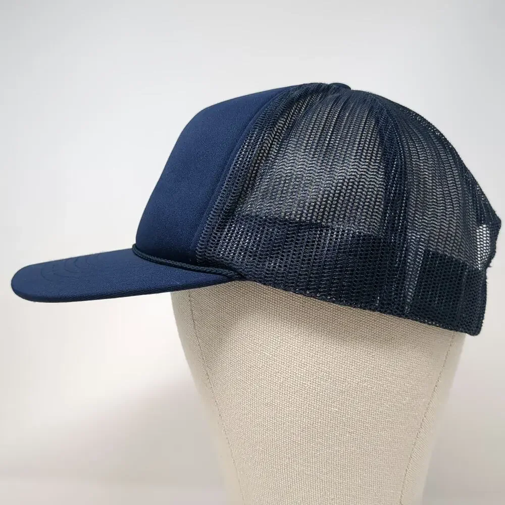 Richardson Trucker Hat Blue One Size Shaka Good Vibes Coast to Coast Mesh Rope